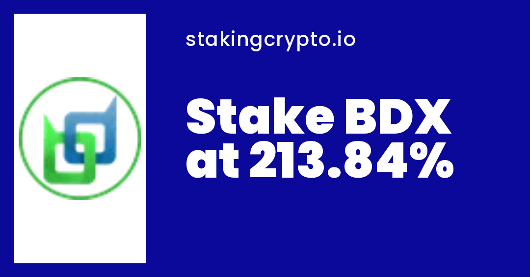 Beldex (BDX) Staking at 213.84% - StakingCrypto.io