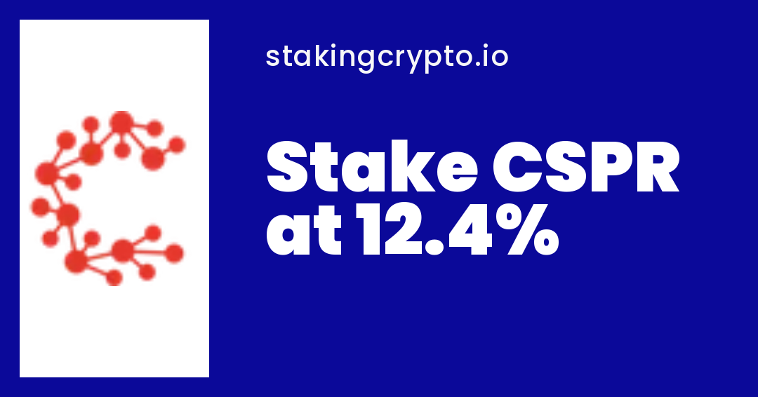 CSPR Staking Rewards & APY — Where to Stake CSPR | StakingCrypto