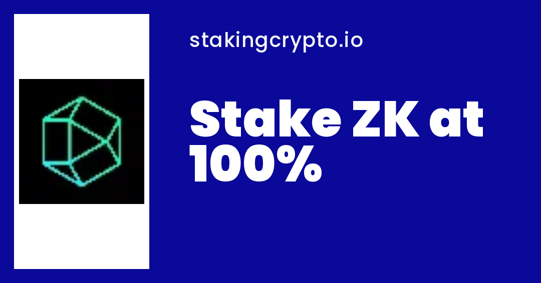 ZK Staking Rewards & APY — Where to Stake ZK | StakingCrypto